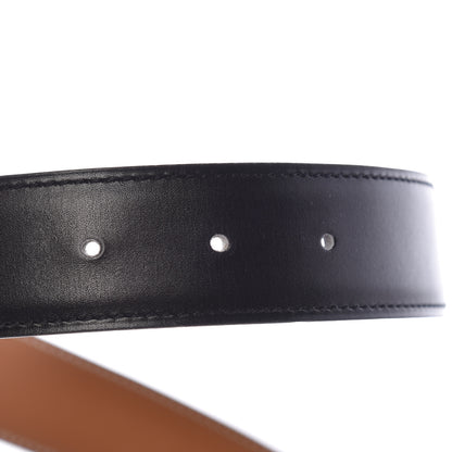 Hermes Box Chamonix 32mm H Belt Strap 70 Black Gold 5 of 7