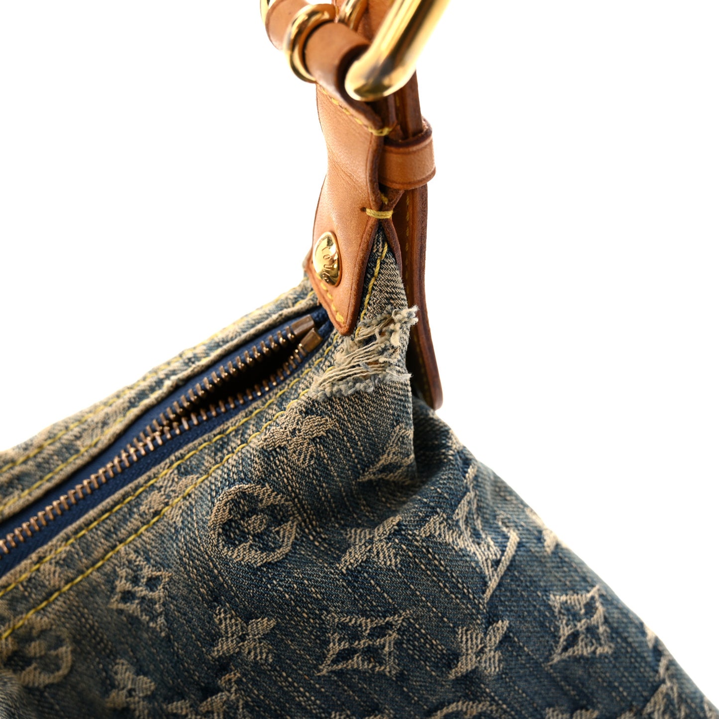 Monogram Denim Baggy PM Blue
