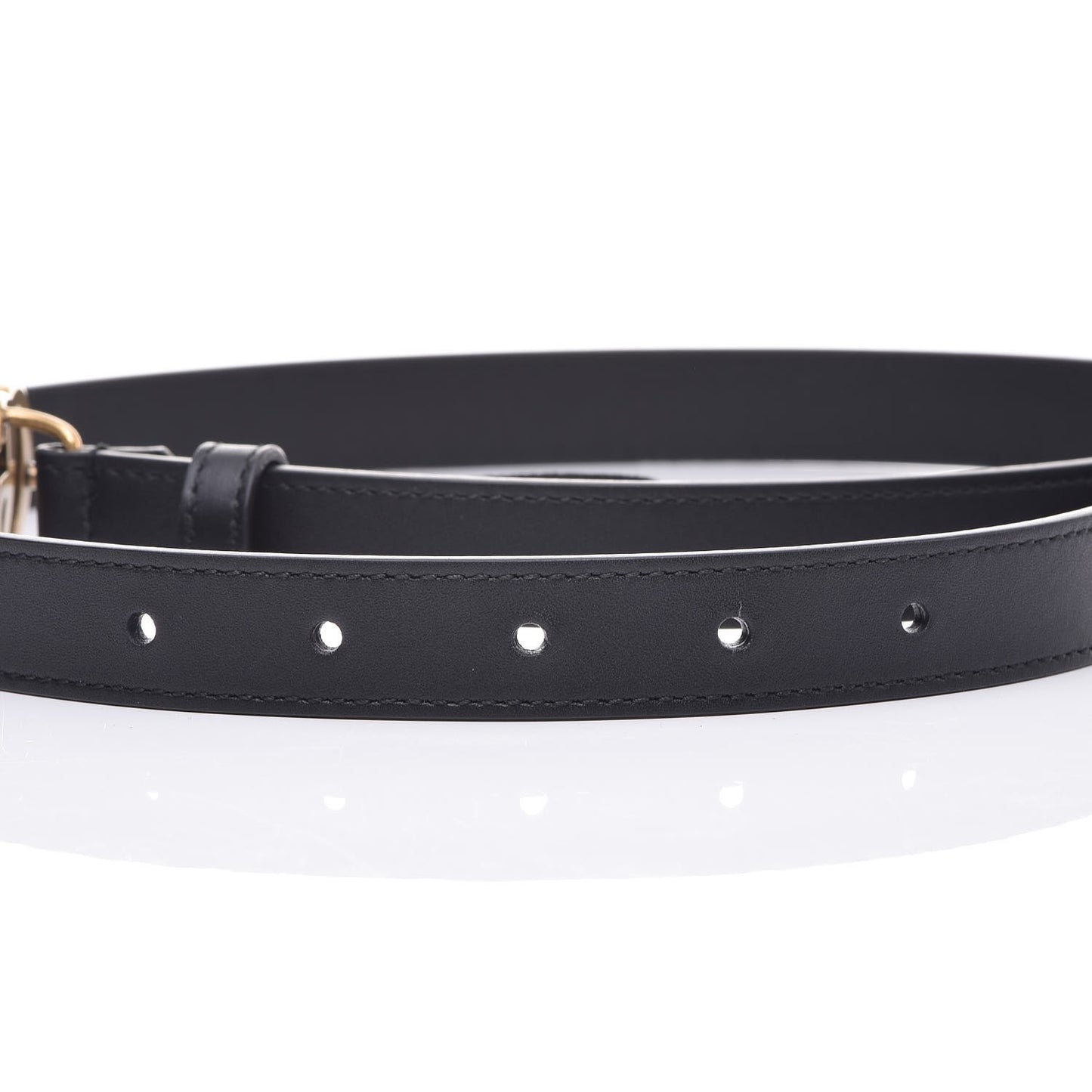 Calfskin Double G 20mm Belt 80 32 Black