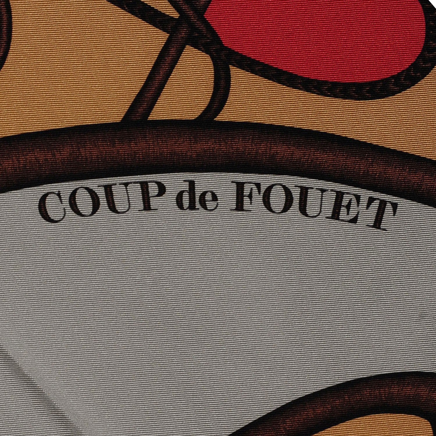 Hermes Silk Soie Coup De Fouet Scarf 90 Noir Etoupe Gris 3 of 7