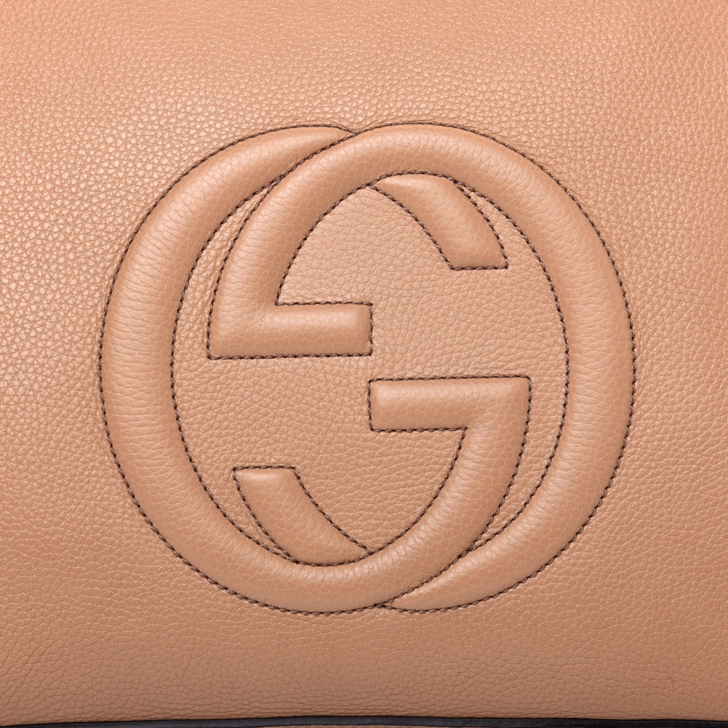 Gucci Pebbled Calfskin Large Soho Hobo Camelia 10 of 10