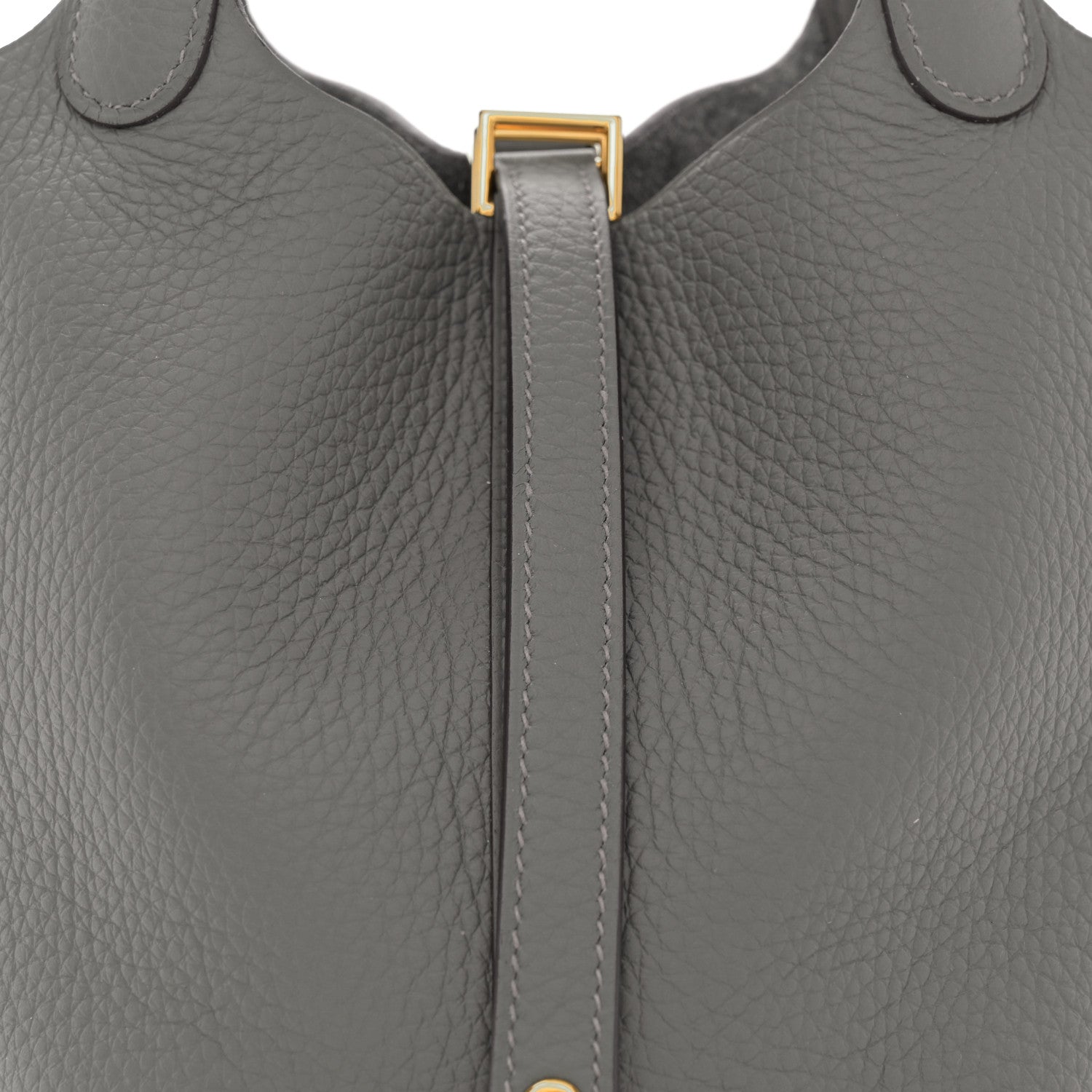 Hermes Taurillon Clemence Picotin Lock 18 PM Gris Meyer 8 of 11