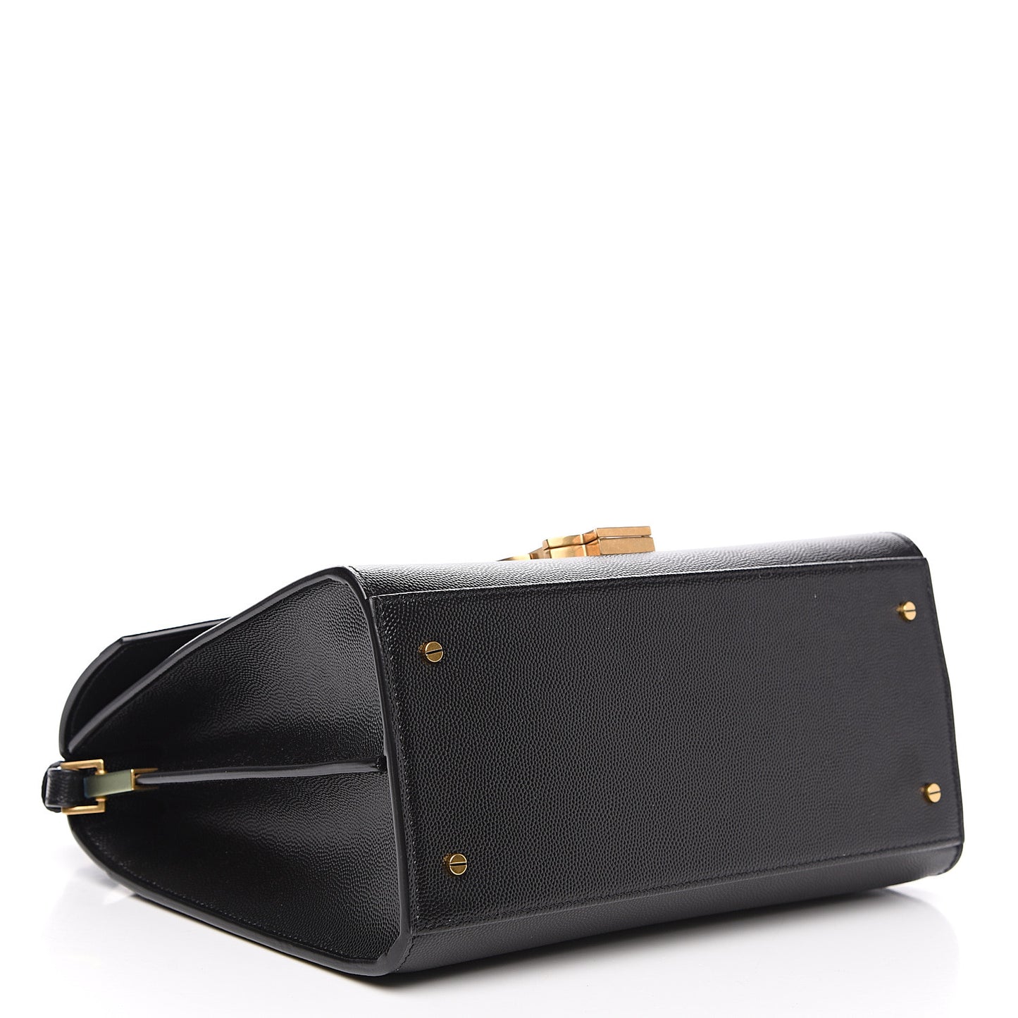 Grain de Poudre Medium Classic Monogram Cassandra Top Handle Black Rouge Legion