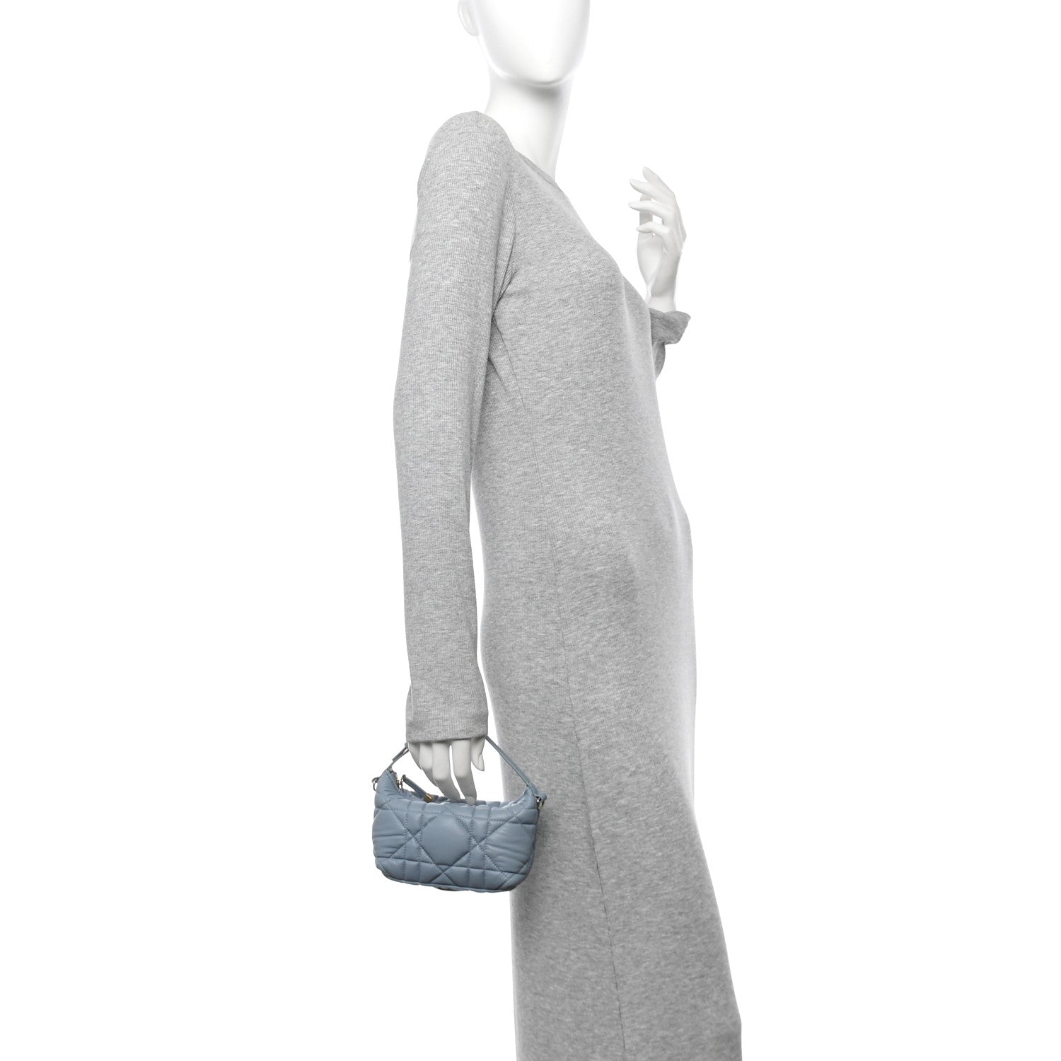 Christian Dior Calfskin Macrocannage Small Diortravel Nomad Pouch