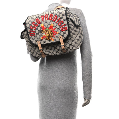 Gucci Monogram Childrens Disco Prodigio Patch Backpack Navy 2 of 10