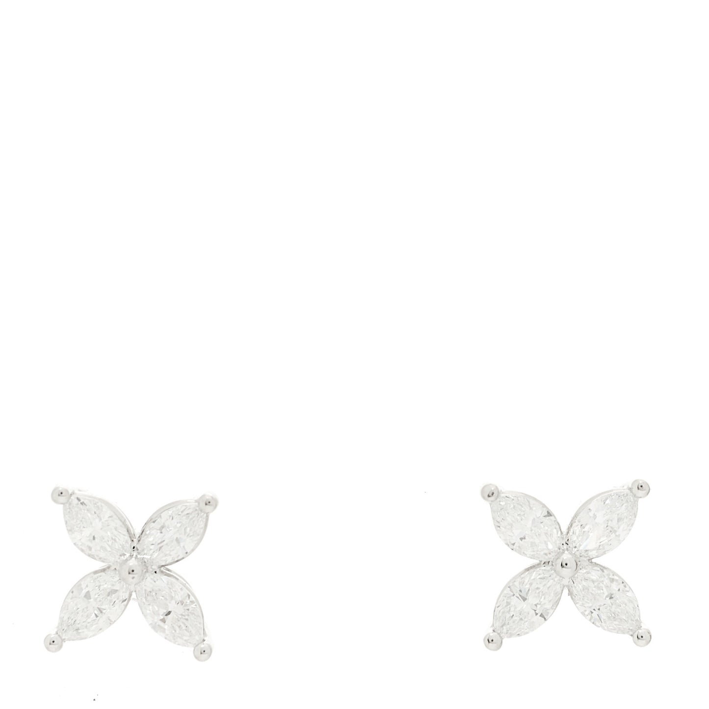 Platinum Diamond .92ctw Medium Victoria Earrings
