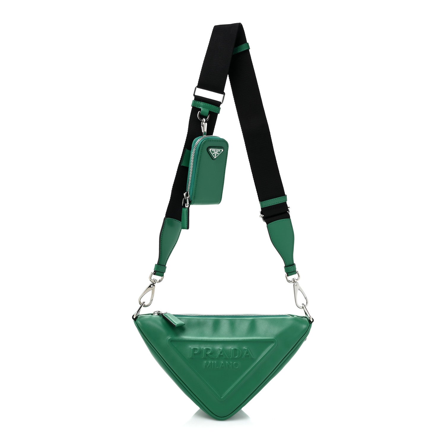 Prada Grace Lux Triangle Shoulder Bag Mango 1 of 8