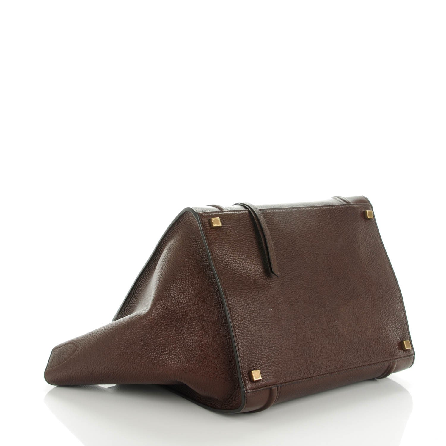 Celine Shiny Grained Calfskin Medium Phantom Luggage Brown 4 of 7