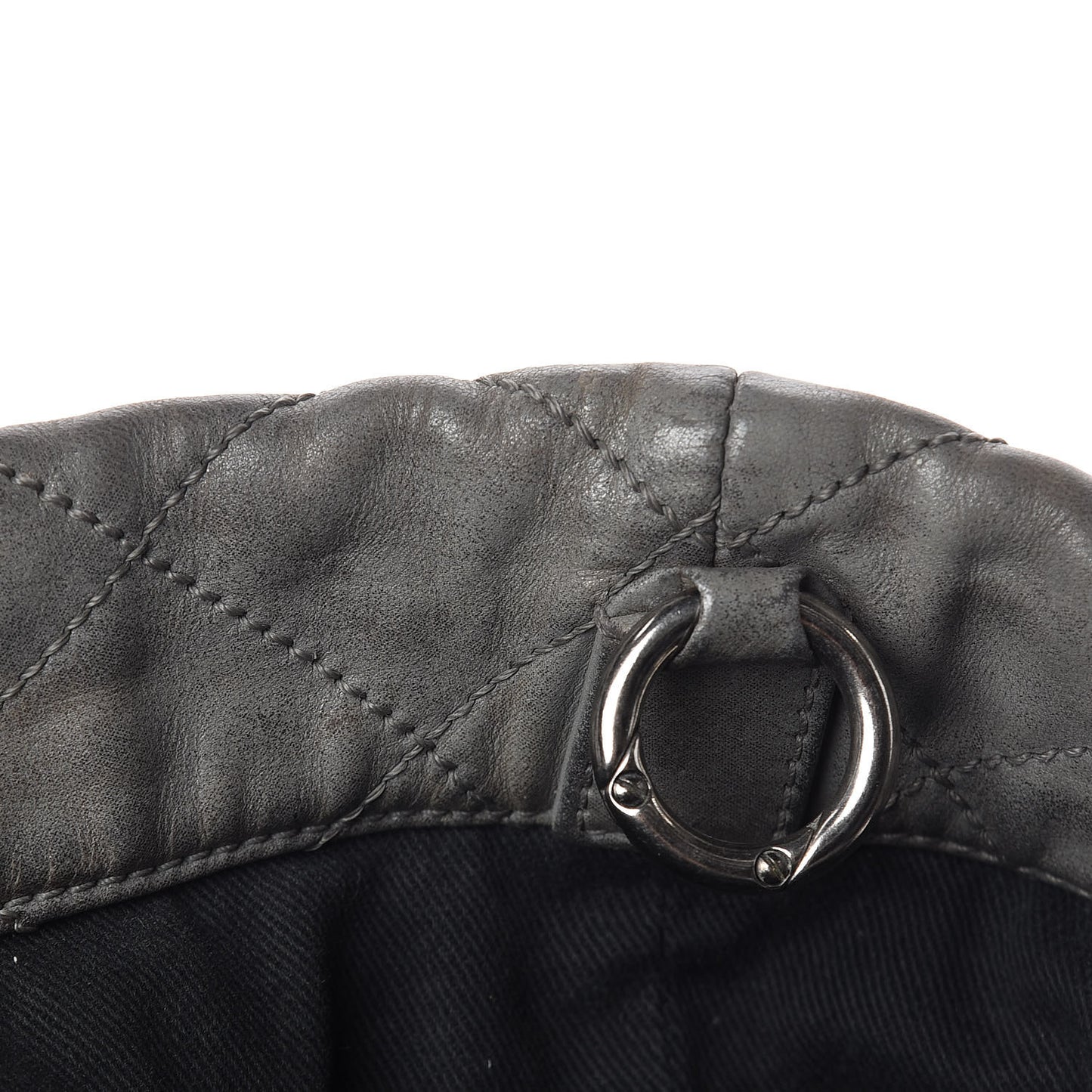 Iridescent Calfskin VIP Shopping Tote Grey