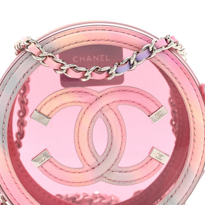 Chanel PVC Lambskin Filigree Round Clutch With Chain Pink 8 of 11