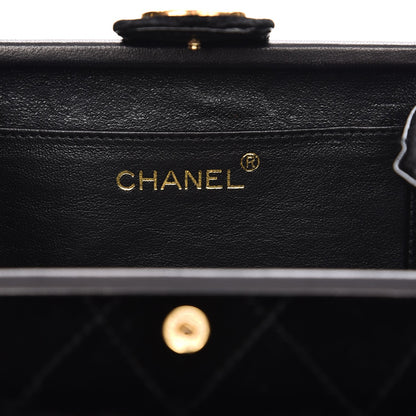 Chanel Quilted Velvet Clutch Black 7 of 9