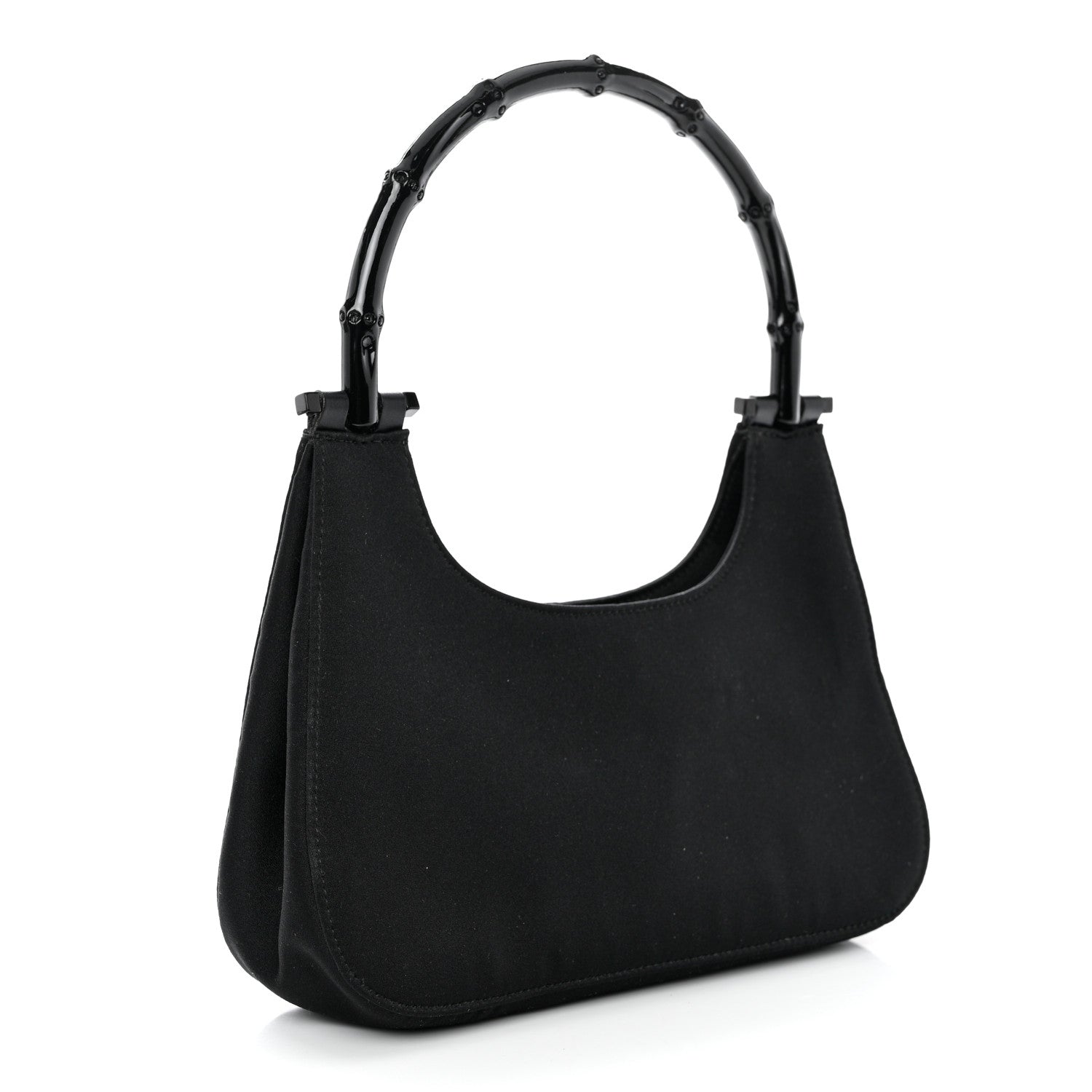 Gucci Nylon Bamboo Top Handle Hobo Black 2 of 9