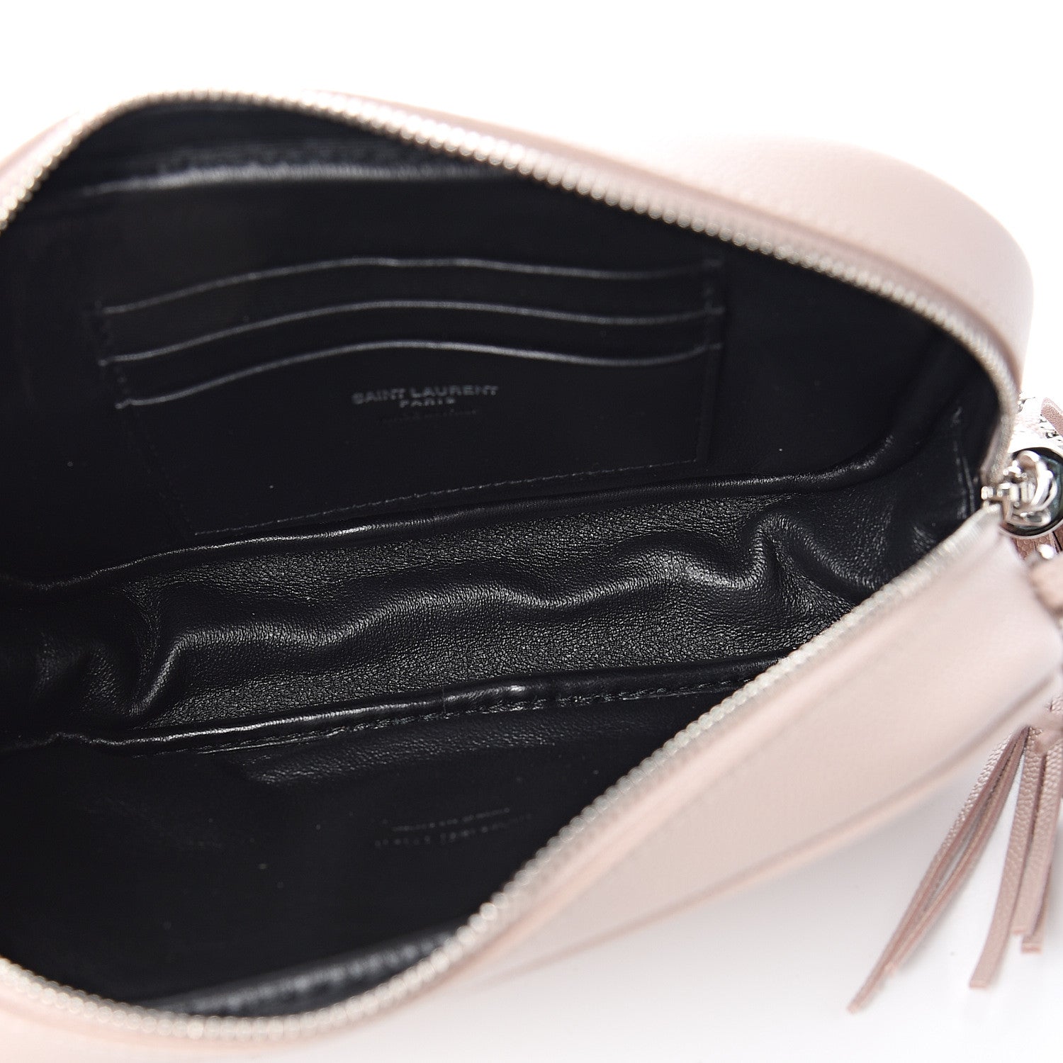 Saint Laurent Grain De Poudre Matelasse Monogram Mini Lou Camera Bag Marble Pink 4 of 9
