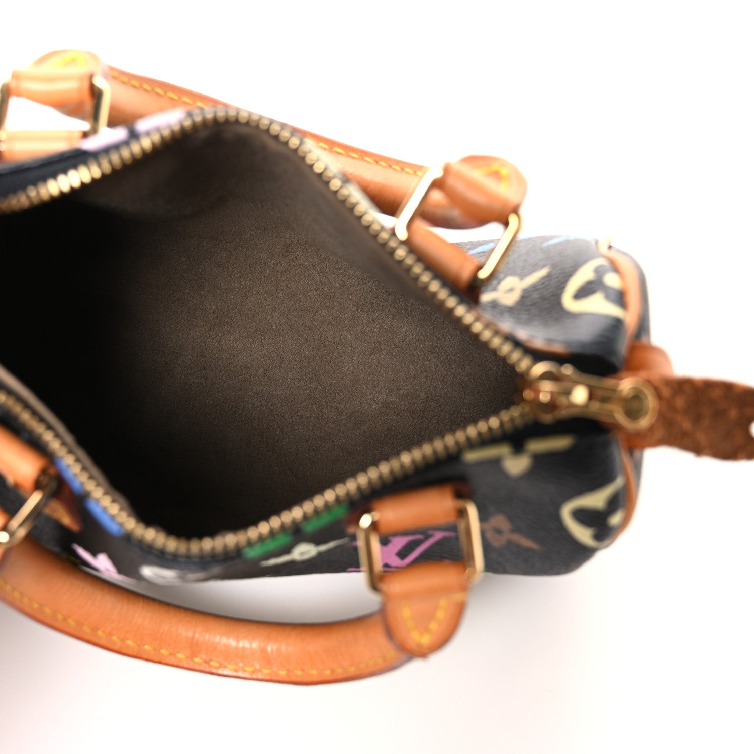 Louis Vuitton Monogram Multicolor Mini Sac HL Speedy Black 5 of 10