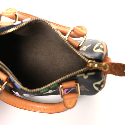 Louis Vuitton Monogram Multicolor Mini Sac HL Speedy Black 5 of 10