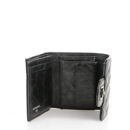 Chanel Aged Calfskin Quilted Reissue Compact Wallet Black 5 of 8