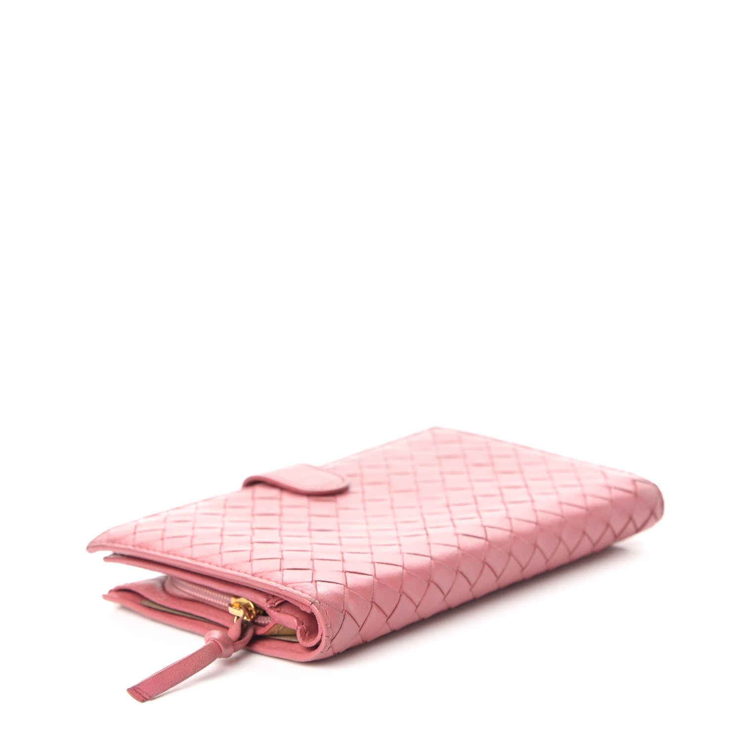 Bottega Veneta Nappa Intrecciato Continental Snap Wallet Quarzo 3 of 13