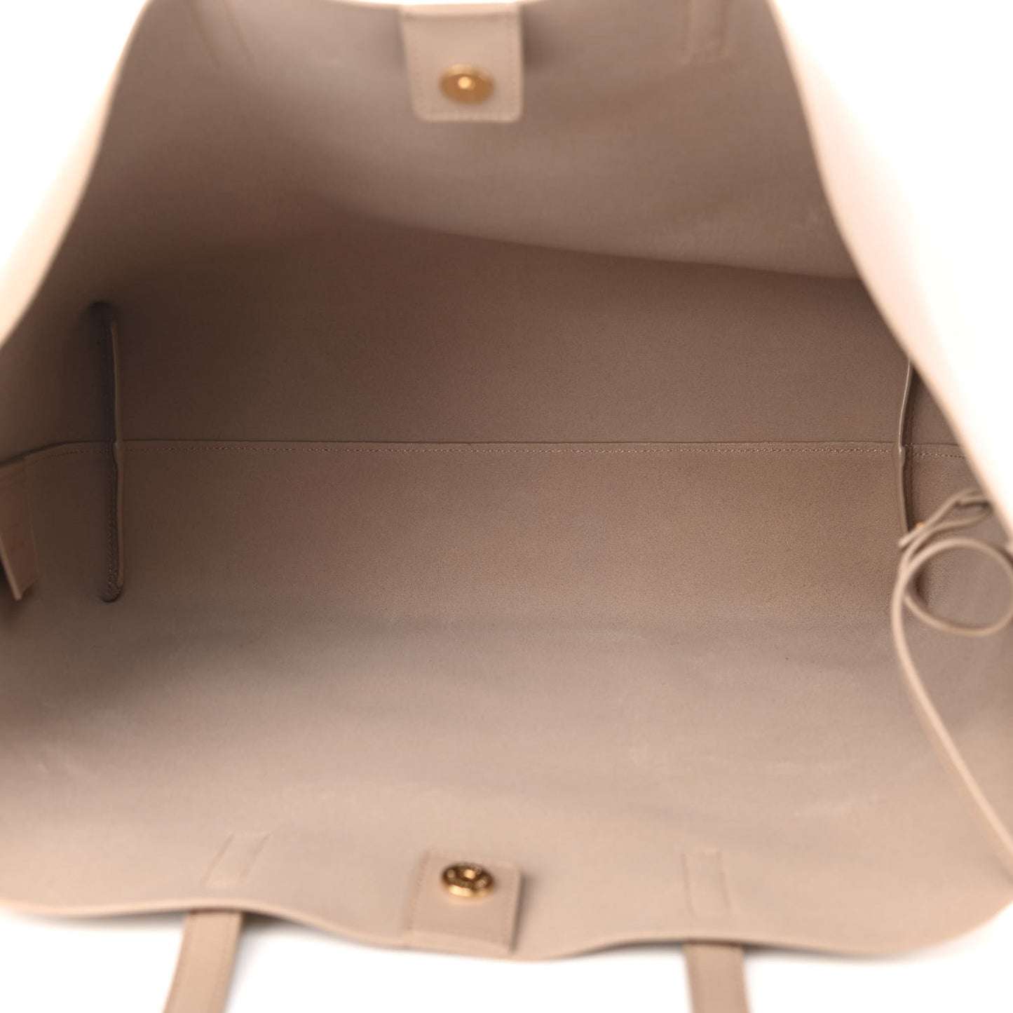 Calfskin Large Shopping Tote Dark Beige