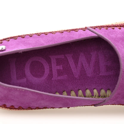 Loewe Suede Raffia Rio Slipper 38 Fuchsia 8 of 10
