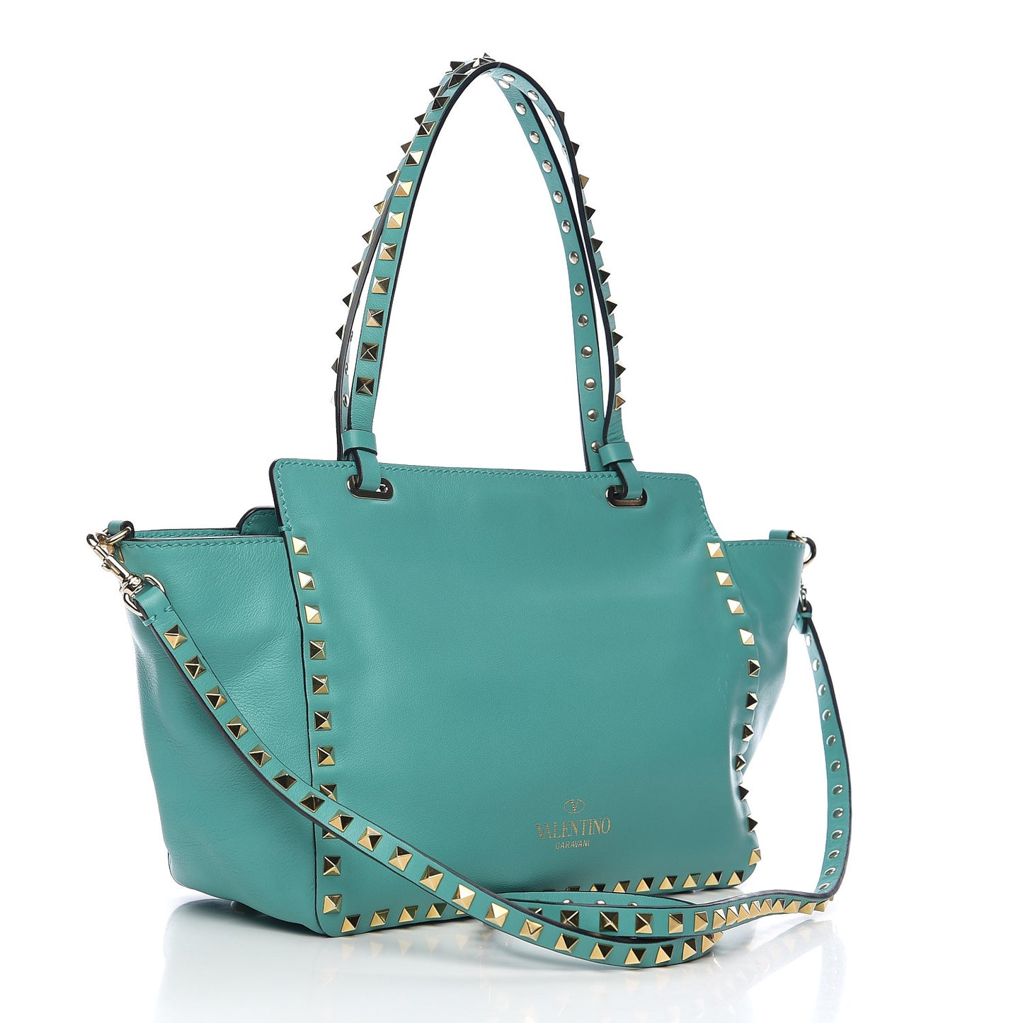 Vitello Small Rockstud Tote Colibri