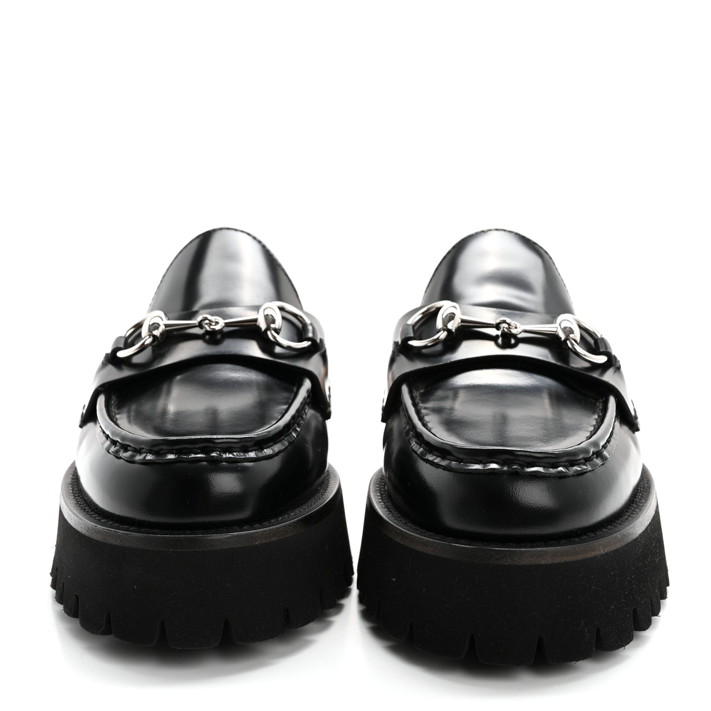 Cordovan Lux Womens Horsebit Platform Mules 37 Black