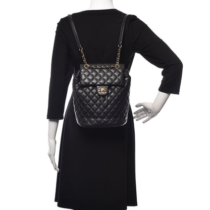 Chanel Lambskin Quilted Small Urban Spirit Backpack Black 2 of 16
