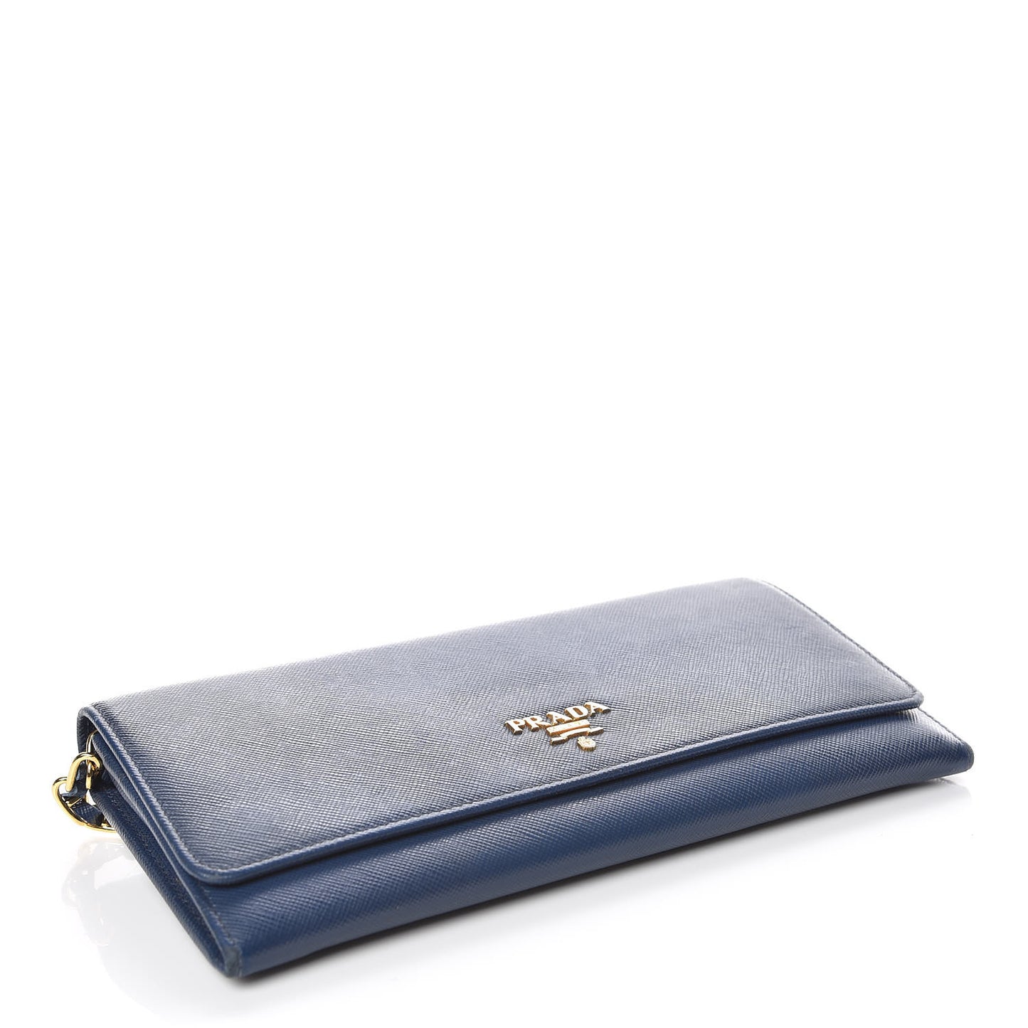 Saffiano Metal Oro Chain Wallet Bleuette