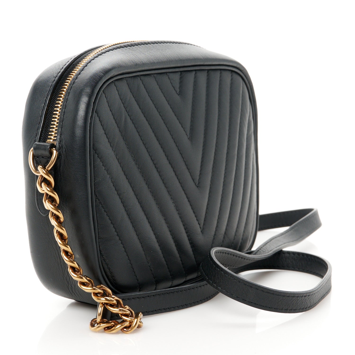 Louis Vuitton Calfskin New Wave Camera Bag Black 3 of 10