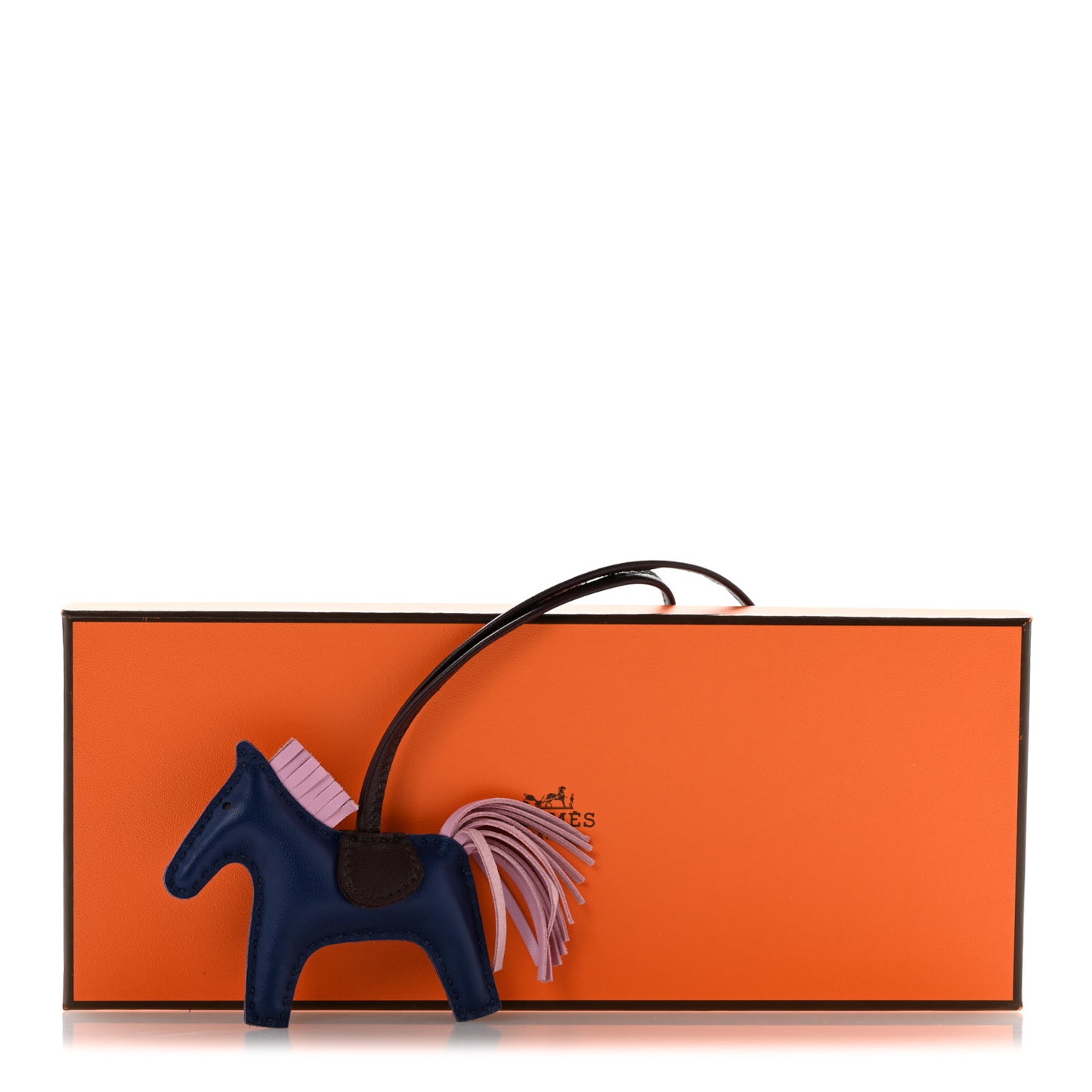 Milo Lambskin Grigri Rodeo Horse Bag Charm PM Rouge Sellier Mauve Sylvestre Bleu Saphir
