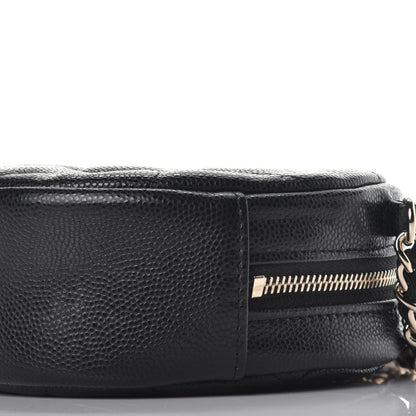 Chanel Caviar Quilted Round Clutch With Chain Black 8 of 9