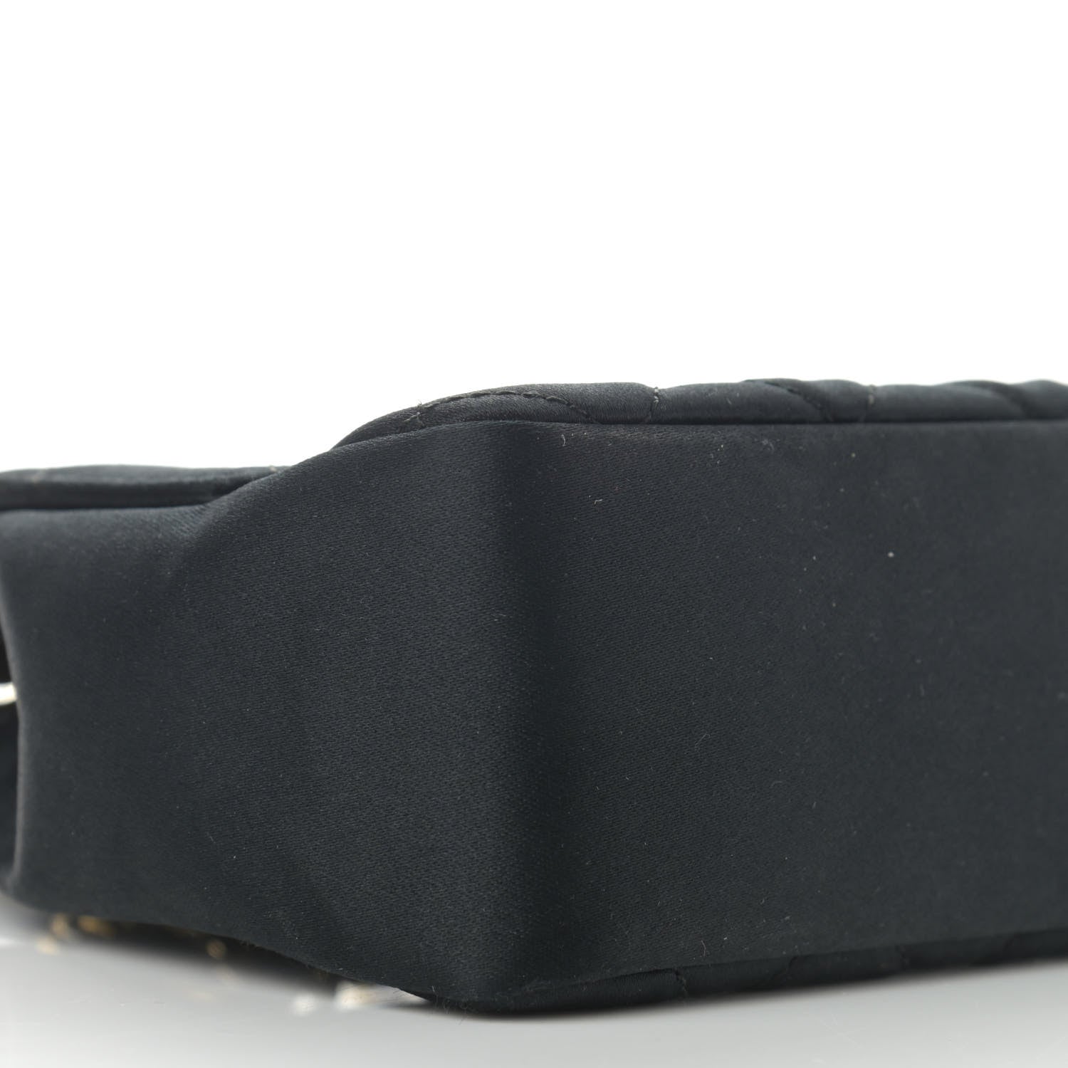 Chanel Satin Quilted Flap Black 9 of 11