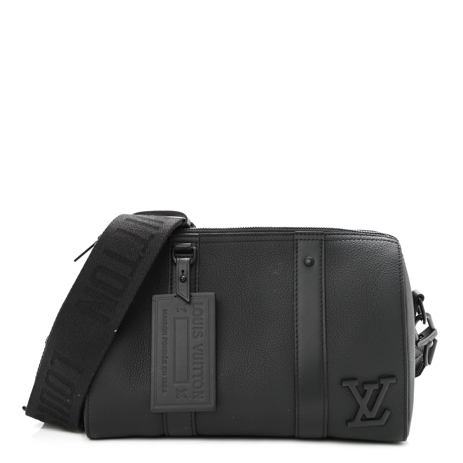 Louis Vuitton Calfskin Damier City Keepall Black 1 of 8