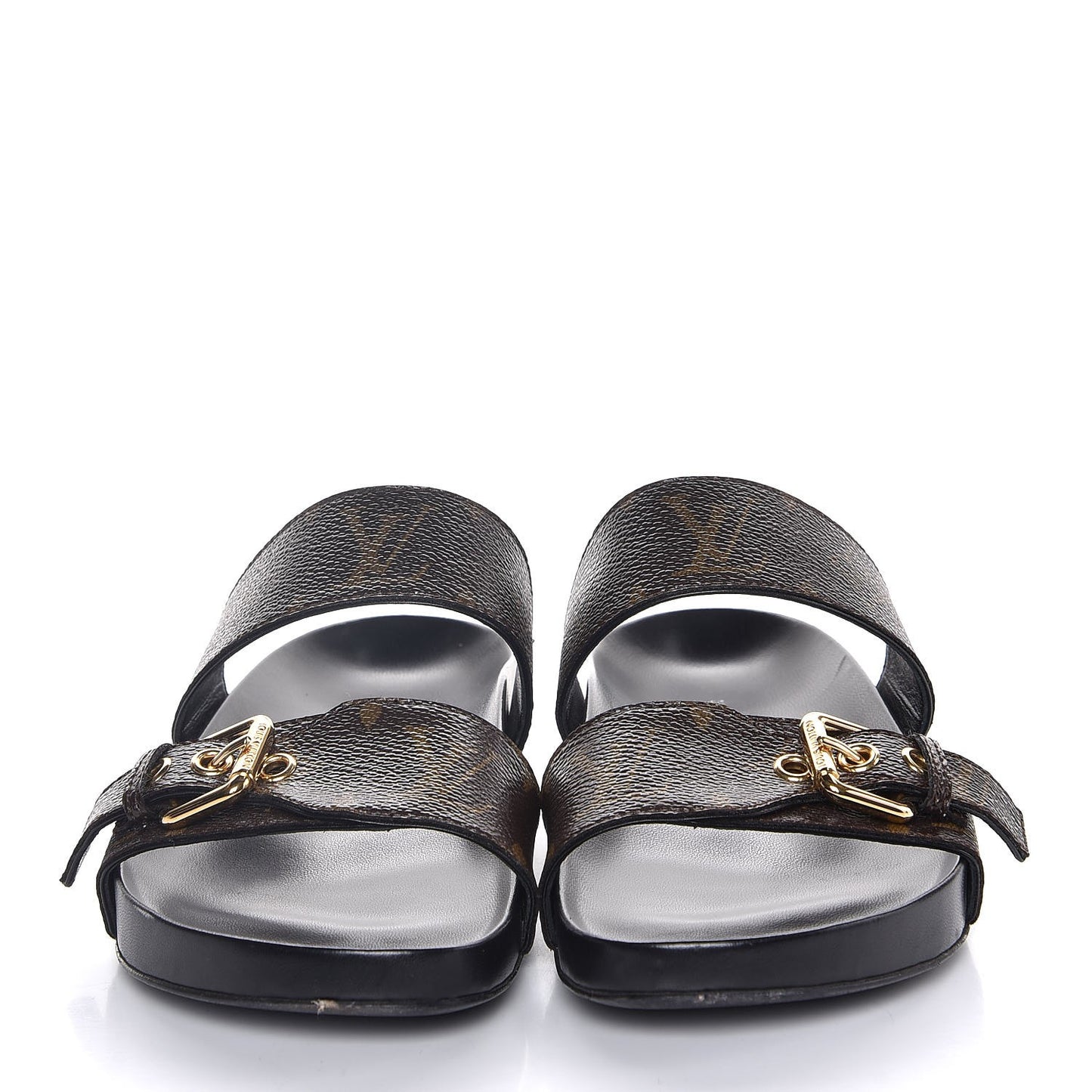 Monogram Bom Dia Mule Sandals 36 Black
