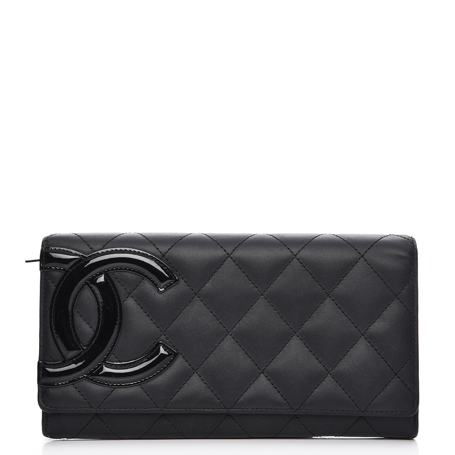 Chanel Calfskin Quilted Cambon Flap Wallet Black 1 of 10
