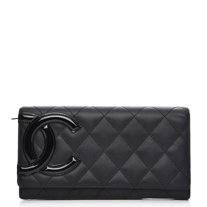 Chanel Calfskin Quilted Cambon Flap Wallet Black 1 of 10