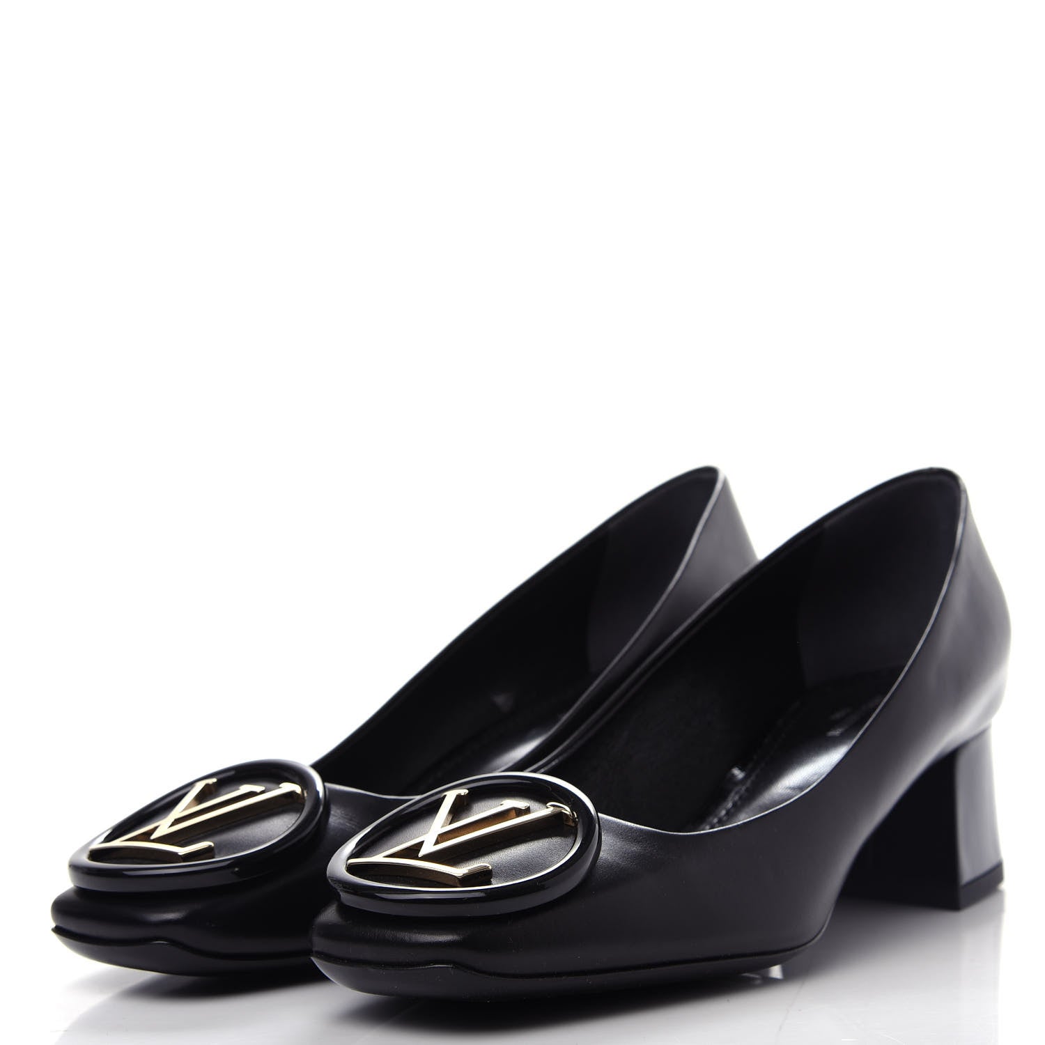 Louis Vuitton Calfskin Madeleine Pumps 36 Black 3 of 10