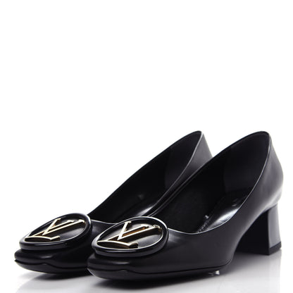 Louis Vuitton Calfskin Madeleine Pumps 36 Black 3 of 10