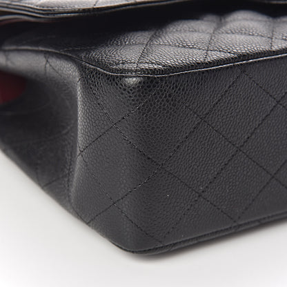 Chanel Caviar Quilted Jumbo Double Flap Black 8 of 12