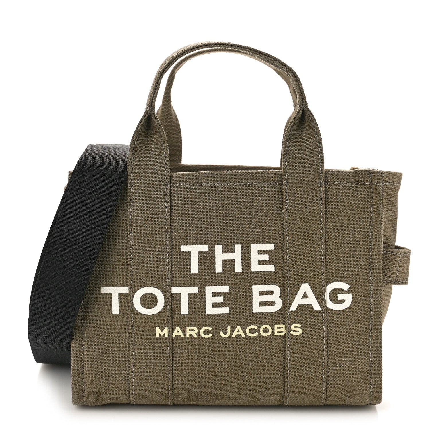 Marc Jacobs MARC JACOBS Cotton Canvas Small The Traveler Tote Bag Slate Green 1 of 8