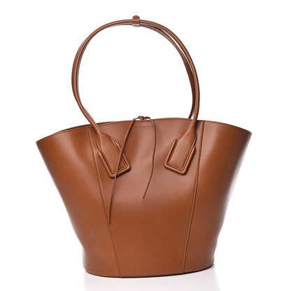 Bottega Veneta Calfskin Basket Tote Wood 3 of 11