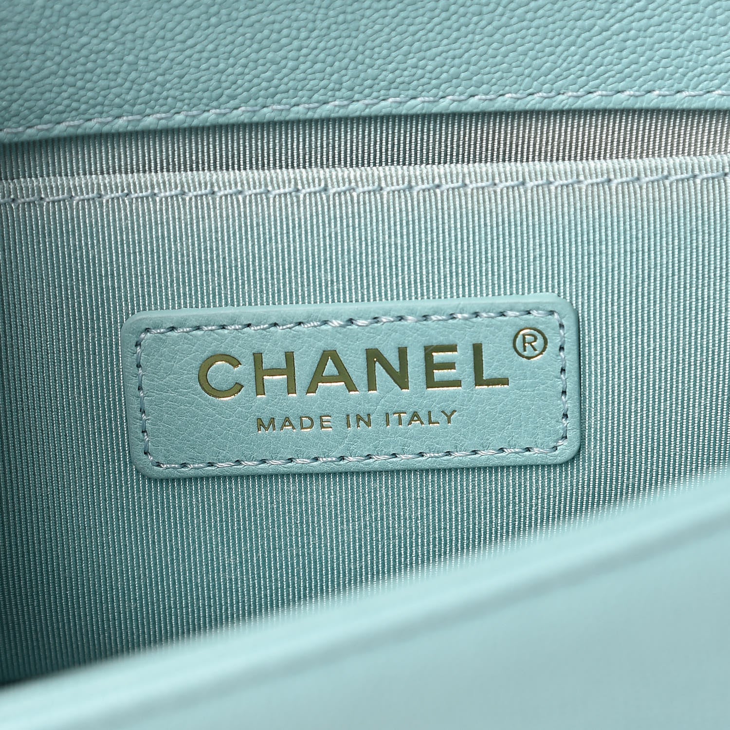 Chanel Caviar Quilted Small Boy Flap Light Blue 6 of 9