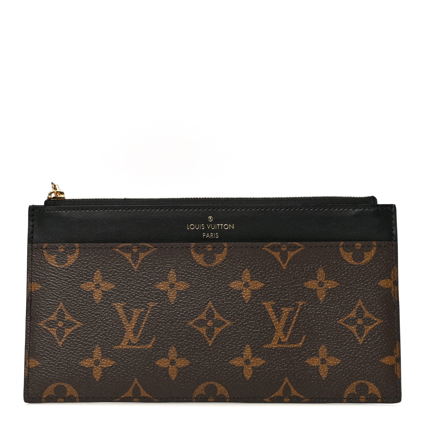 Monogram Slim Purse Black