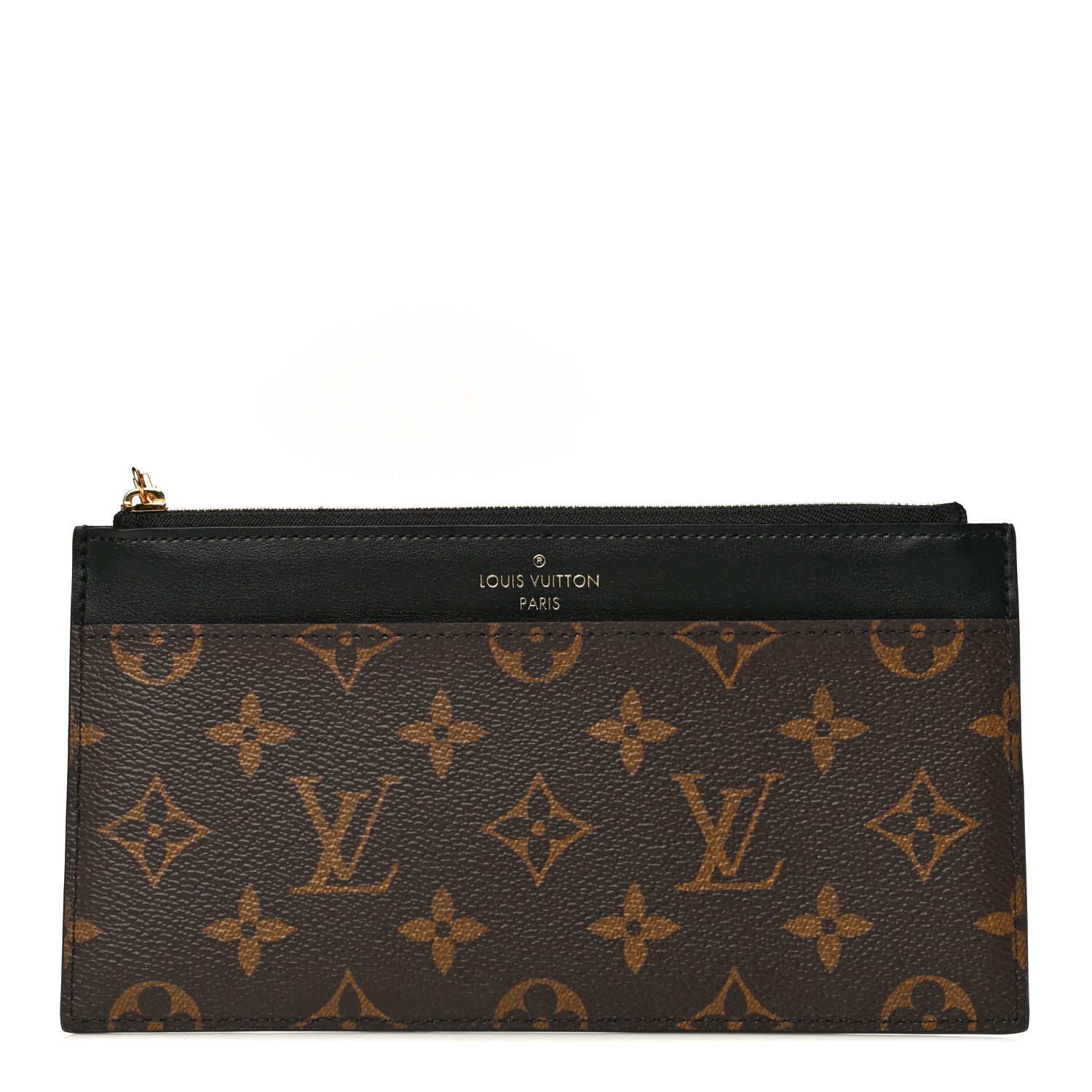 Louis Vuitton Monogram Slim Purse Black 1 of 8