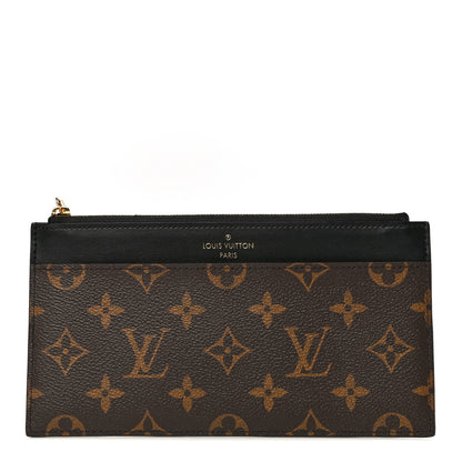 Louis Vuitton Monogram Slim Purse Black 1 of 8