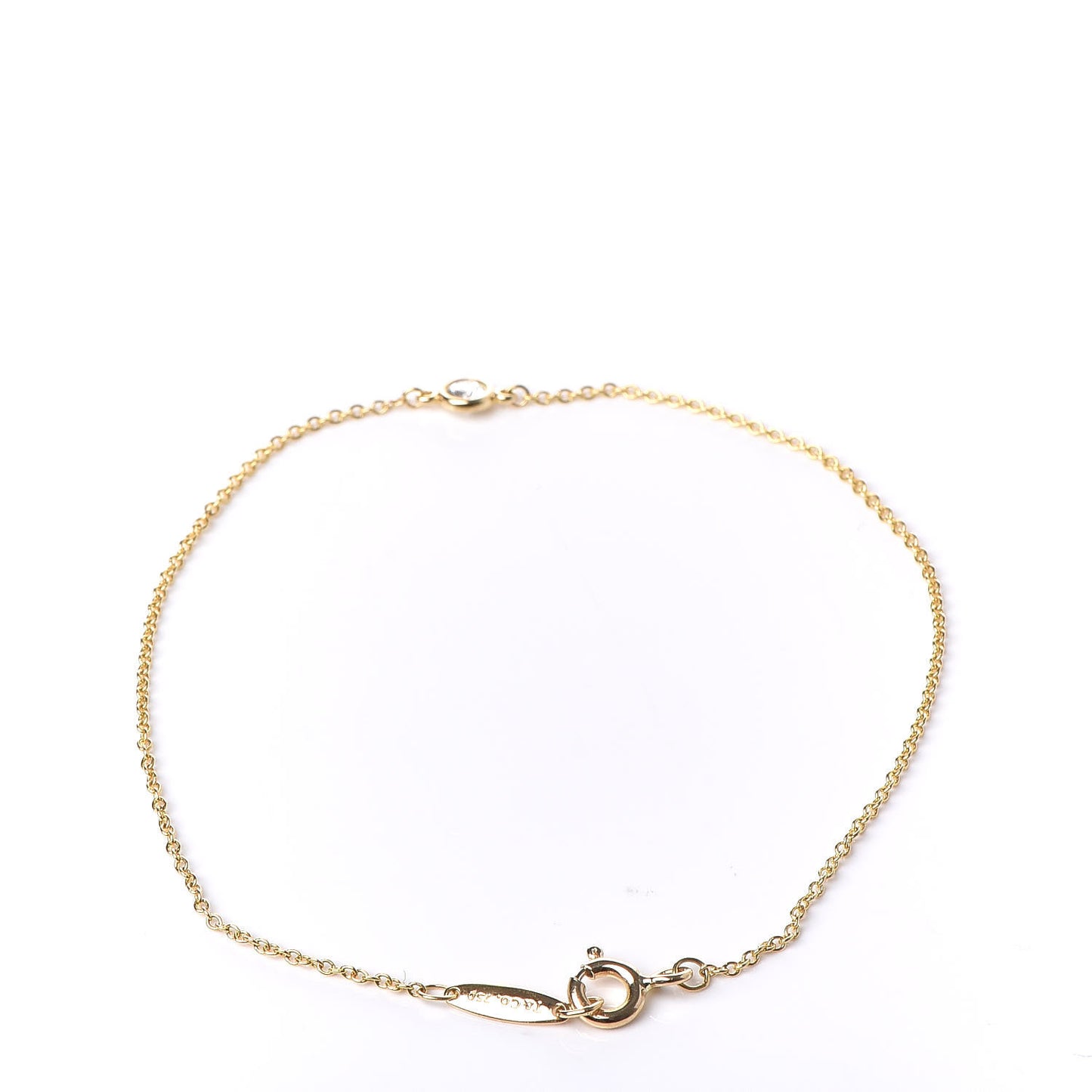 18K Yellow Gold Diamond .08ct Elsa Peretti Diamonds by the Yard Bracelet