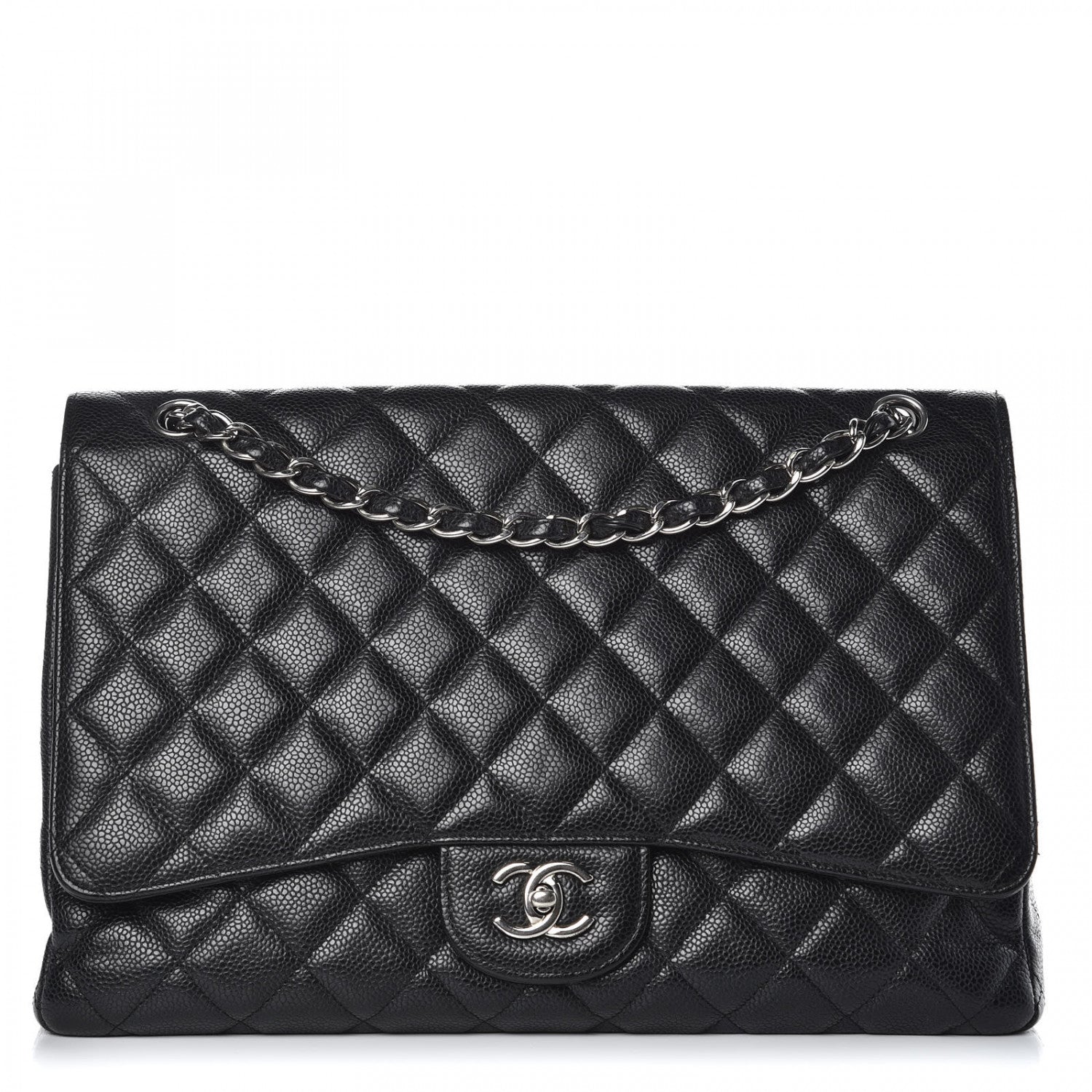 Chanel Caviar Quilted Maxi Single Flap Black 1 of 14