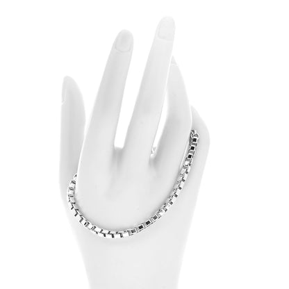 Tiffany Sterling Silver 4mm Venetian Link Bracelet 2 of 6