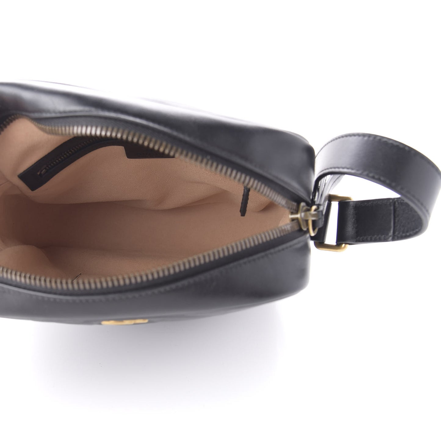 Calfskin Matelasse GG Marmont Travel Bag Black