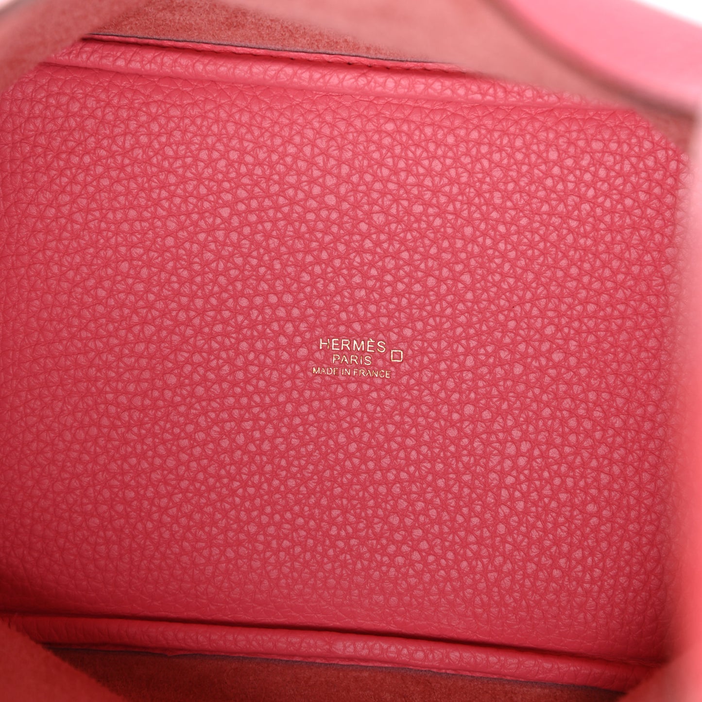 Taurillon Clemence Matte Alligator Picotin Lock Touch 18 PM Rose Azalee
