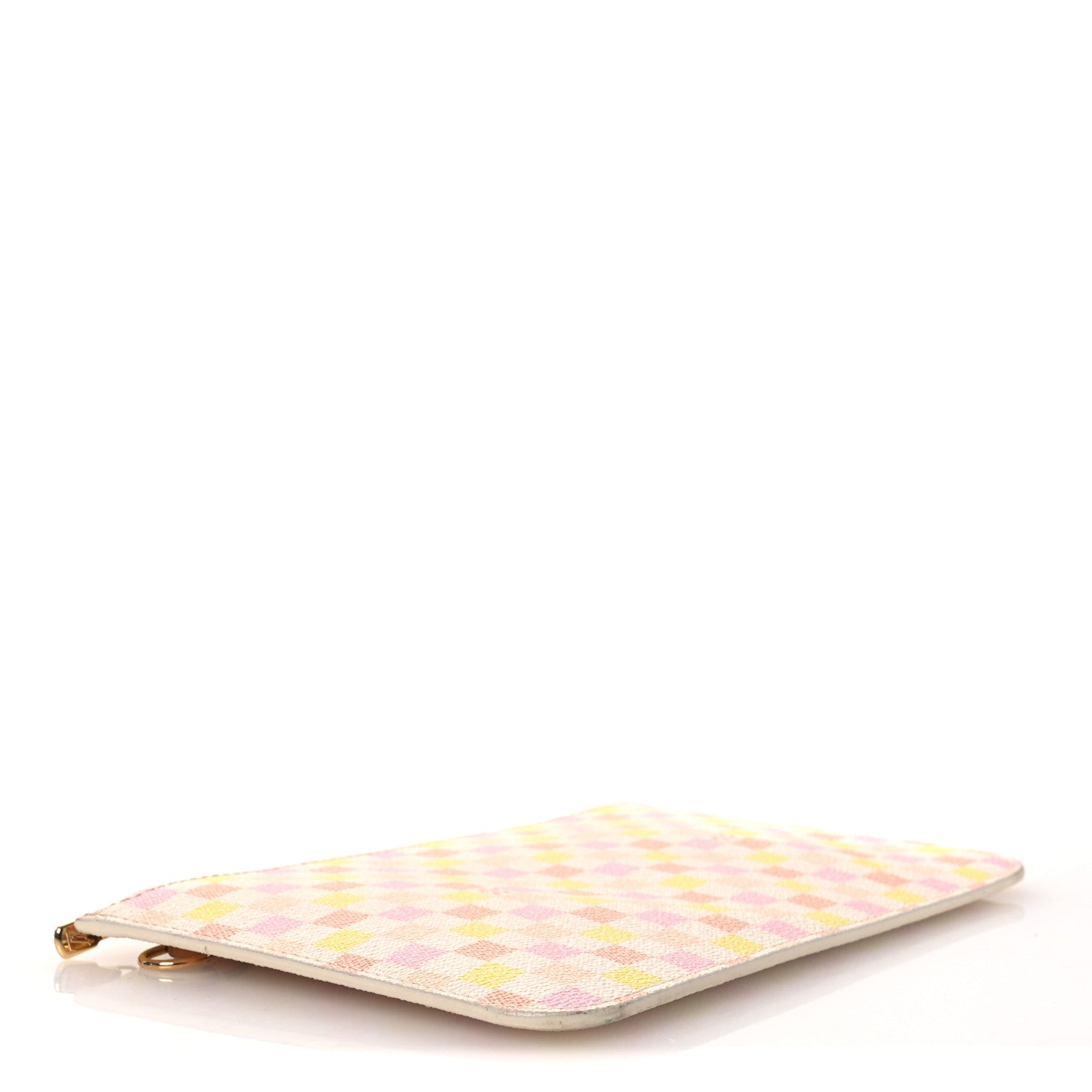 Louis Vuitton Damierlicious Neverfull Pochette Rose Peach 4 of 9